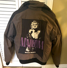 1987 concert original Madonna who's that girl original hand sewn Bomber Jacket  picture