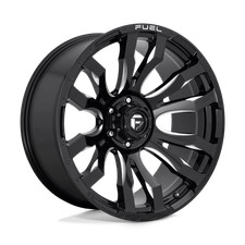 20X9 D673 BLITZ Fuel 1PC GLOSS BLACK MILLED Wheel 6X139.7 (+20mm) SINGLE 1 Wheel picture