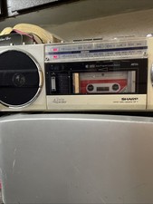 Sharp GF-7 Vintage Stereo Radio Cassette Player/ Recorder / PA - Working Order picture