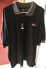 NOS Indian Motorcycle Gilroy Era Men's Polo Shirt, Black SZ 2XL Embroidered Logo picture