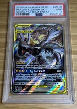 2019 POKEMON SM BLACK STAR PROMO #SM168 FULL ART/PIKACHU & ZEKROM GX PSA 9 picture