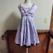 h.NAOTO H.jelly Gothic Lolita Dress Butterfly Design 79cm Length Purple picture