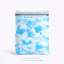 Cloud Tie Dye Poly Bubble Mailers 6.5x10 (6.5x9 Inside) Self Seal Waterproof picture