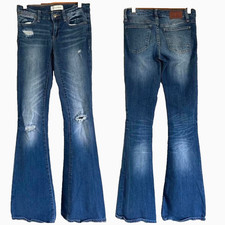 Y2k Henry & Belle Lila Flare Jeans 26 x 34 Low 7.5