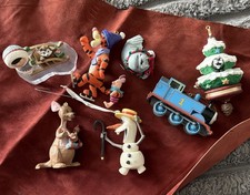 Lot of 7 Vintage Hallmark & Disney Christmas Ornaments   picture