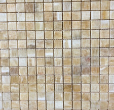12x12 Mosaic Honey Onyx Stone Tile Backsplash 10 Square Feet T-31 picture