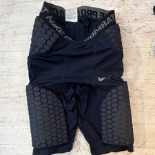 Nike Pro Combat Padded Compression Football Girdle Shorts Men’s S Black/Gray picture