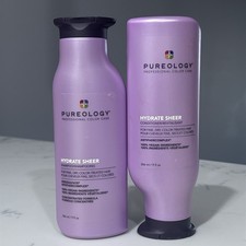 Pureology Hydrate Sheer Shampoo Conditioner Set Duo 9 Fl Oz Each NEW picture