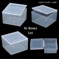 4PCS Square Plastic Storage Container Box DIY Coins Screws Jewelry Charms Travel picture