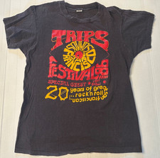 Vintage 1986 Trips Festival T Shirt Screen Stars San Francisco Psychedelic L picture
