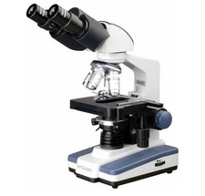 AmScope B120 40X-2500X LED Binocular Compound Microscope 3D 2-Layer Mechanical picture