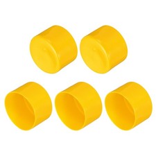 5 Pcs Yellow Rubber End Caps 75mm Bolt Cap Screw Thread Protectors picture