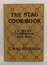 The Stag Cookbook Sheridan Vintage 1922 HC Man's Cookbook Men USA Ex-Library picture