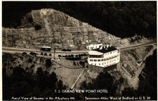 Lincoln Highway Pennsylvania - Aerial View S.S. Grand View Point Hotel RPPC picture