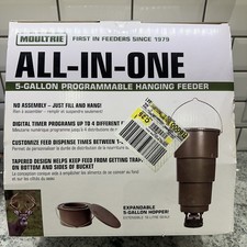 Moultrie 5-Gallon Programmable All-in-One Hanging Deer Feeder NEW IN BOX picture