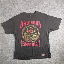 WWE Shirt Black Mens Large DX Ferrum Pugnus Authentic Wear Triple H Wrestling picture