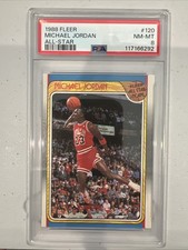 1988 Fleer Michael Jordan #120 All Star PSA 8 NM-MT 🔥  picture