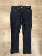 DU/ER L2X Relaxed Taper Jeans Men's 36x32 Performance Stretch DUER Dark Denim picture