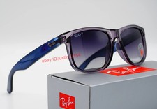 Ray-Ban RB4165 Justin Polarized Sunglasses Classic Blue Frame Gray Lens 54MM picture