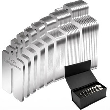 304 Stainless Steel Shim Kit, 80-Piece 2 X 2 Inch Slotted Shims picture