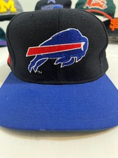Vintage Starter Buffalo Bills The Natural 100% Wool Snapback Hat NFL Black Blue picture
