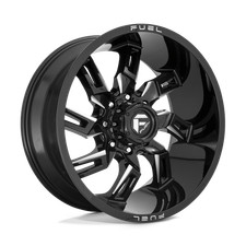 22x10 Fuel D747 LOCKDOWN Gloss Black Milled Wheel 5x5 (-18mm) picture