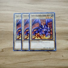 Two-Headed King Rex 3x - Near Mint - Playset - Speed Duel - DEM6-EN005 - Yugioh picture