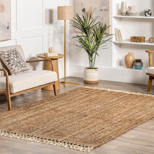 Raleigh Natural Solid Hand Tufted Area Rug, 5' X 8' picture