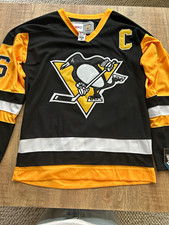 NWT Vintage CCM Mario Lemieux Penguins Authentic Jersey 48 Fight Strap W tags picture