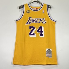 Kobe Bryant Embroidered #24 Men's Jersey, Size: S-XL, Yellow picture