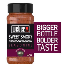 Weber Sweet Smoky Applewood Flavored Seasoning, Applewood Seasoning Blend, 9.7oz picture