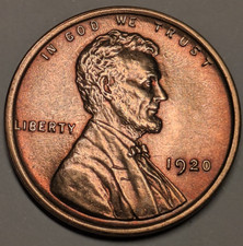 1920 (P) Lincoln Wheat Cent Unc. BU Lots of Red T54836 picture