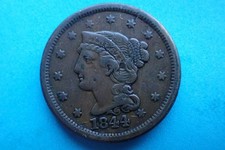 United States, 1844 large One Cent, see images. picture