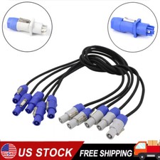 5-Pack 5ft Powercon Extended Cable Power Plug Male to Female for Stage Lighting picture