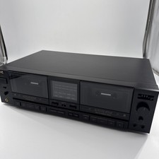 JVC TD-W501 Stereo Dual Cassette Dolby B/C Pitch Adjust Mic Inputs, Tested Works picture