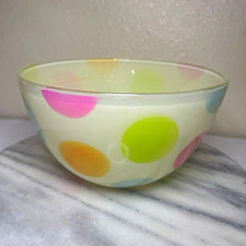 Rare MCM Walther Glas Polka Dot Serving Bowl Retro Pop Art picture
