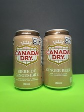 🔥 New Rare Limited Edition Canada Dry GINGER BEER Real Ale (2 Cans) picture