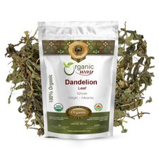 Organic Way Dandelion Leaf Whole - Herbal Tea | Organic, Kosher & USDA Certified picture