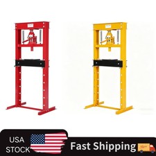 Hydraulic Shop Press, Heavy‑Duty H‑Frame Floor Standing Unit in 6/12/20 Ton, Adj picture
