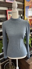 Madewell Textured Size XS Women’s Puff Long Sleeved Blue Top picture