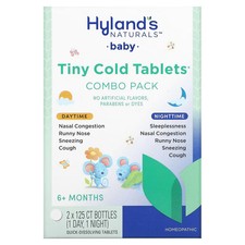 2 X Hyland's, Baby, Tiny Cold Tablets Combo Pack, Daytime/Nighttime, 6+ Months, picture