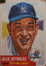 1953 Topps #141 Allie Reynolds Baseball PR picture
