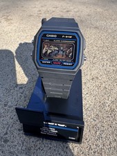 Vintage Casio F91w Hank Williams Jr Outlaw Country Inspired Custom Watch Mod picture