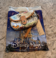 Dooney & Bourke Disney Parks Small Wristlet Wallet Pouch Beige Brown Multi picture
