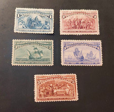 US Stamp 1893 Scott # 230-234 MNH VF  1c-5c Columbian Exposition Lot SCV 460 picture