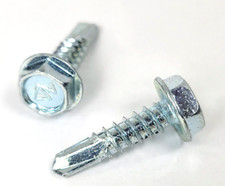 100 PCS #10 x 7/8 inch Hex Washer Self Drilling Screw 5/16