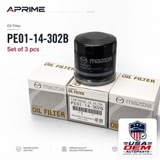 NEW Set of 3pcs For Mazda Cartridge Oil Filter PE01-14-302B/302A picture