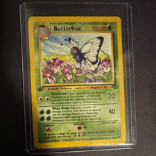 1st Ed Butterfree 33/64 Jungle 1999 70 HP English Holo Stage 2 Kagemaru Himeno picture