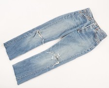 Vintage 2002 Levi's 501xx Jeans Mens Euro-market Y2K 29x26 Crop Distress picture