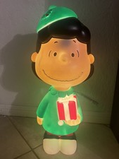Christmas Blow Mold Decor Lucy with Present Peanuts 22 in NEW 2026 In Hand picture